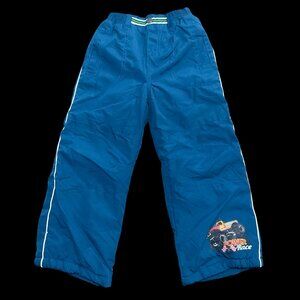 👣 5/$25 - Blue Lightweight Lined Ski Pant w/ Monster Truck Graphic
